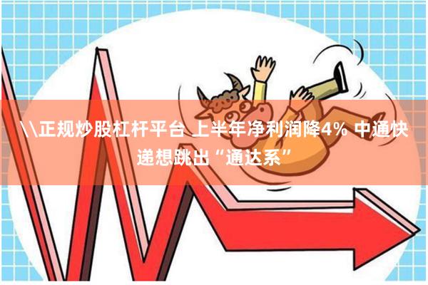 \正规炒股杠杆平台 上半年净利润降4% 中通快递想跳出“通达系”